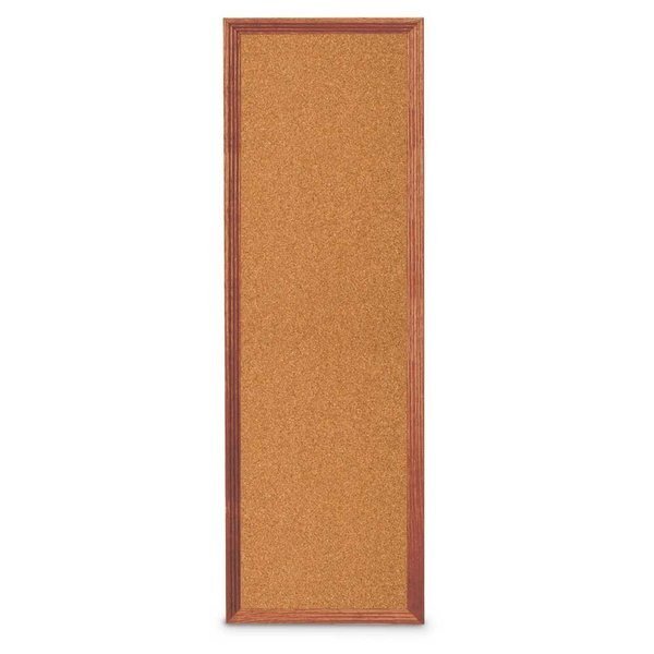 Slim Style Indoor Enclosed Corkboard, 24, UNITED VISUAL PRODUCTS, Mfr# UVRDS23SBH-WHITE-CORK